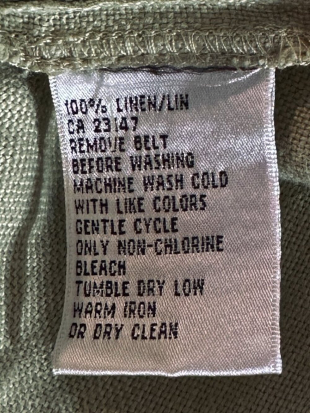 Talbots Green Linen Jumper Tank Maxi Dress Plus Sz 14 Beachy Cottagecore Summer - Picture 10 of 10
